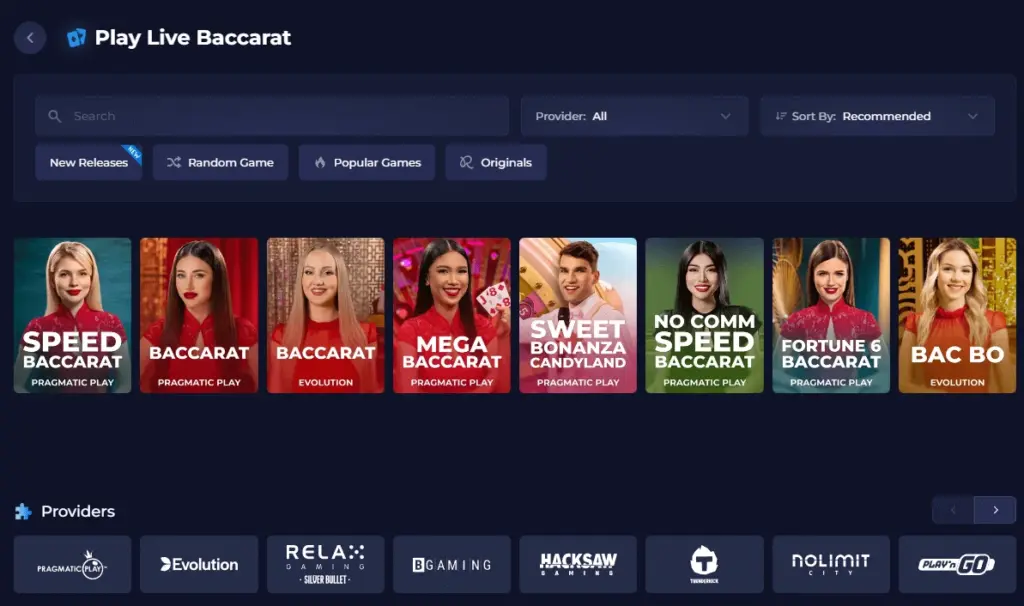 baccarat games