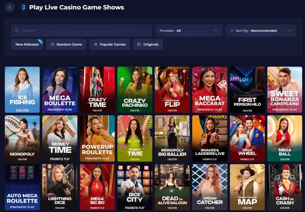 live game shows