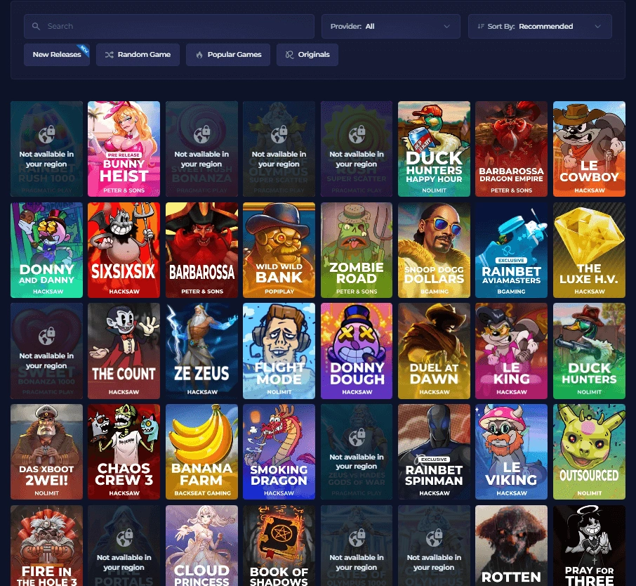 rainbet slots