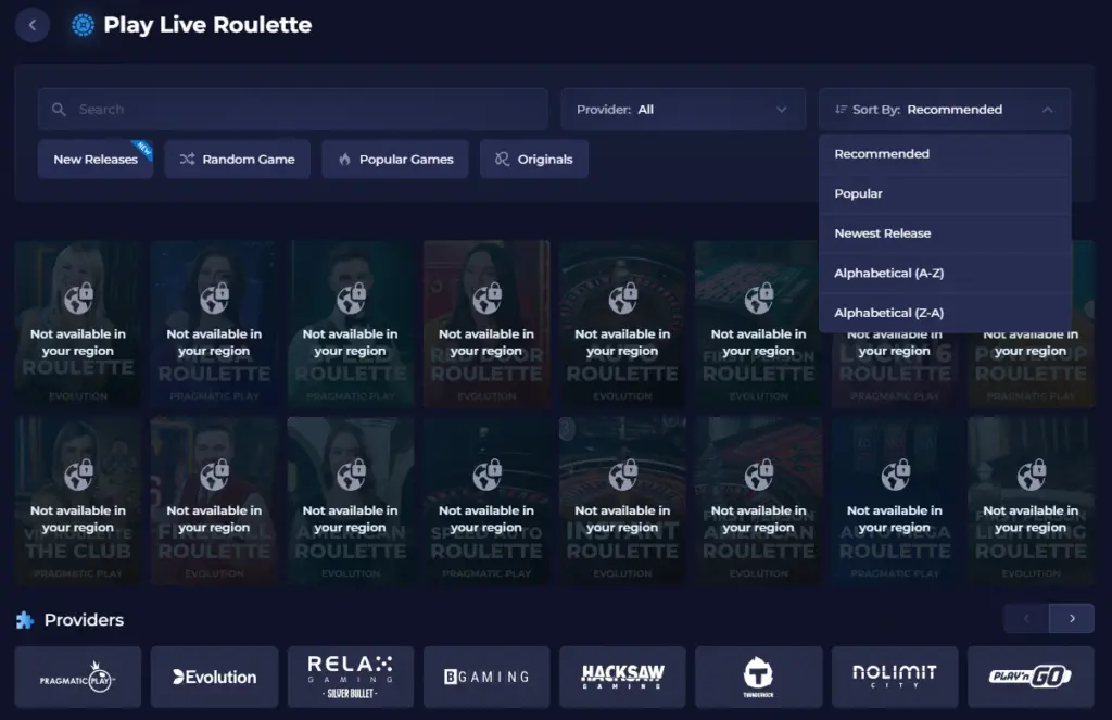 roulette games on rainbet