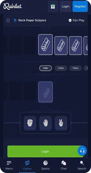 Original game Rock paper scissors