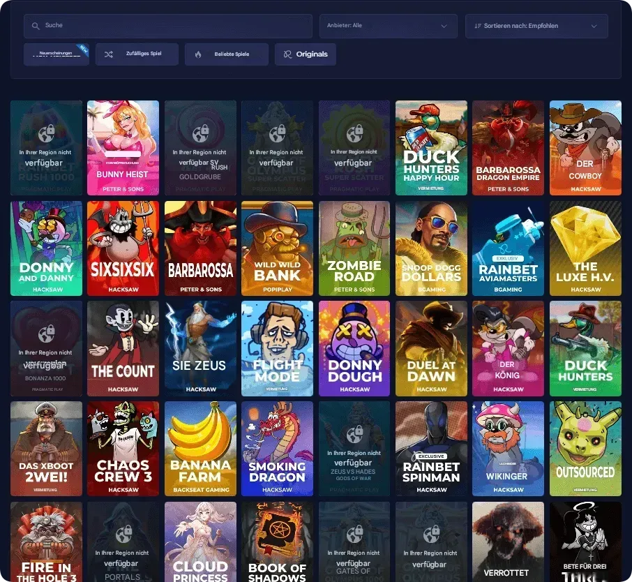 Rainbet Spielautomaten