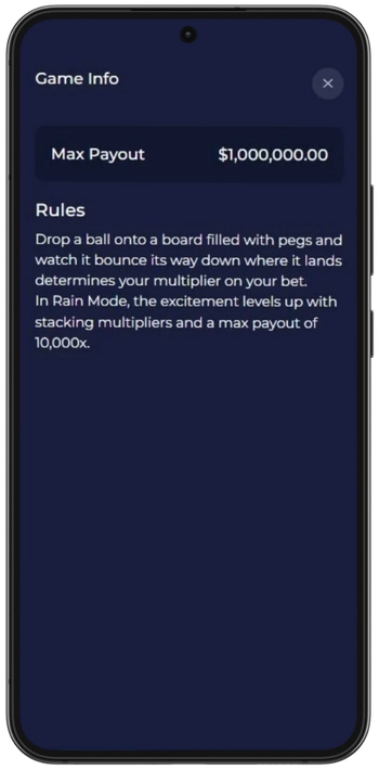 Rainbet Plinko game rules and mechanics